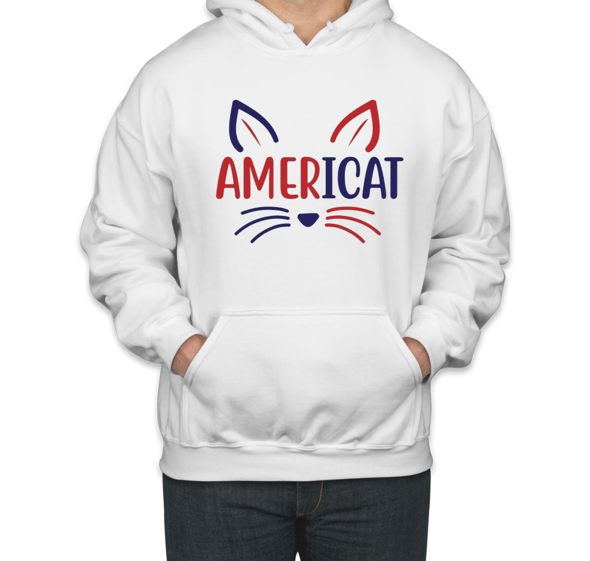 Americat Cat Unisex Hoodie
