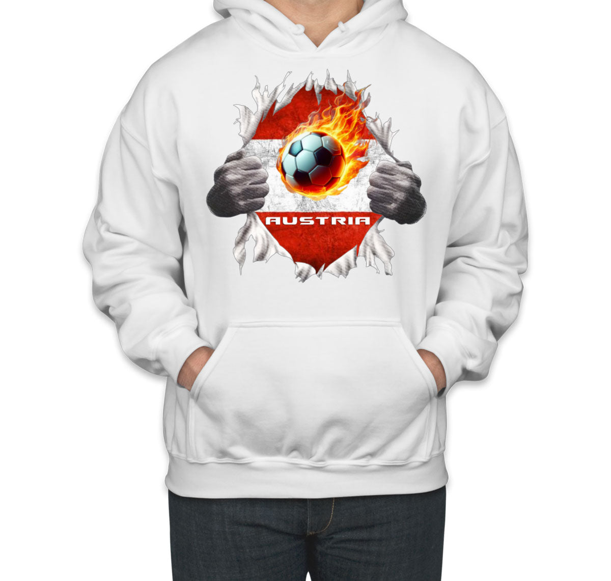Austria Euro Cup Soccer Football Unisex Hoodie