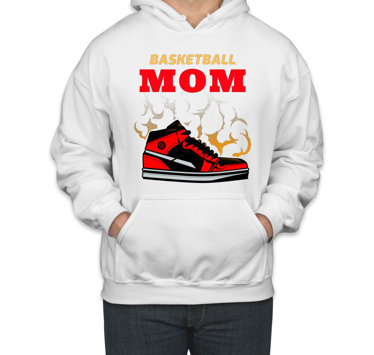 Basketball Mom Basketball Sneakers Unisex Hoodie