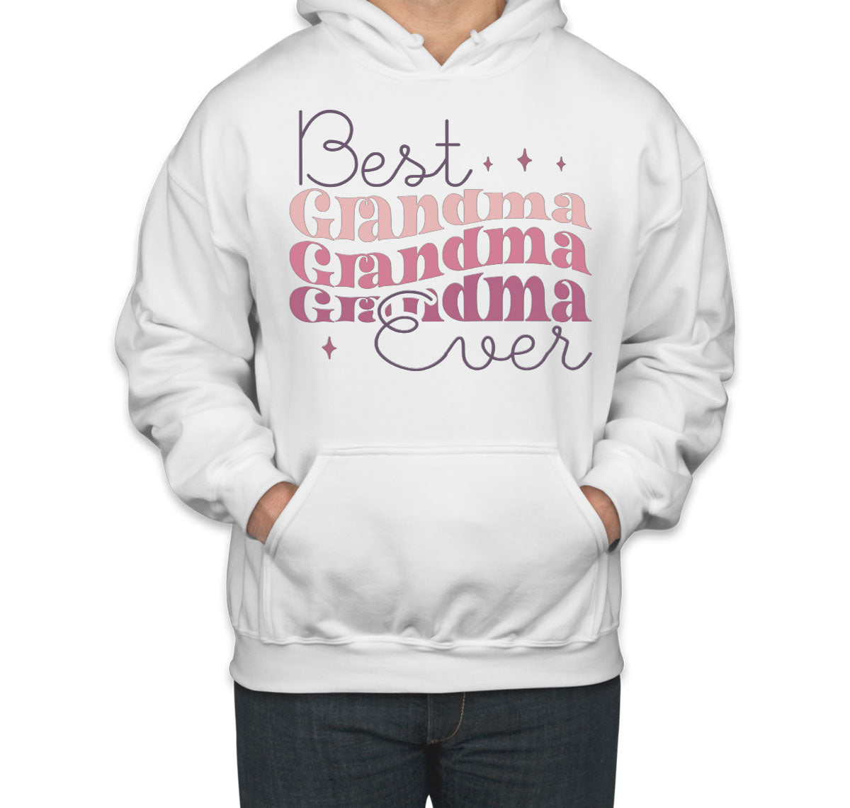 Best Grandma Ever Typography Mother's Day Unisex Hoodie