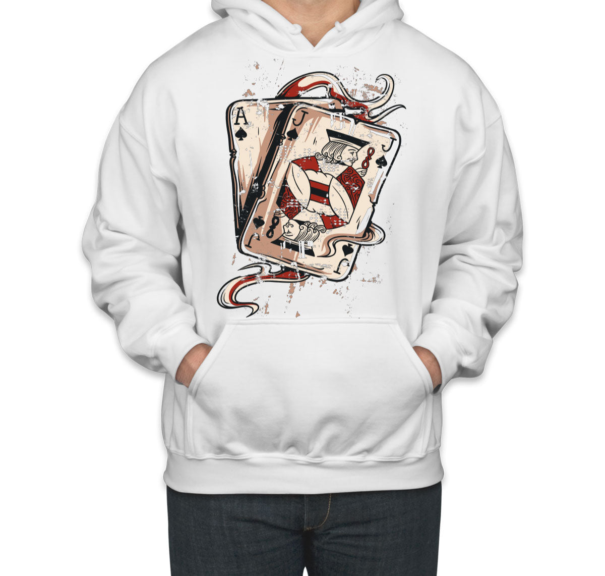Blackjack Playing Cards Unisex Hoodie