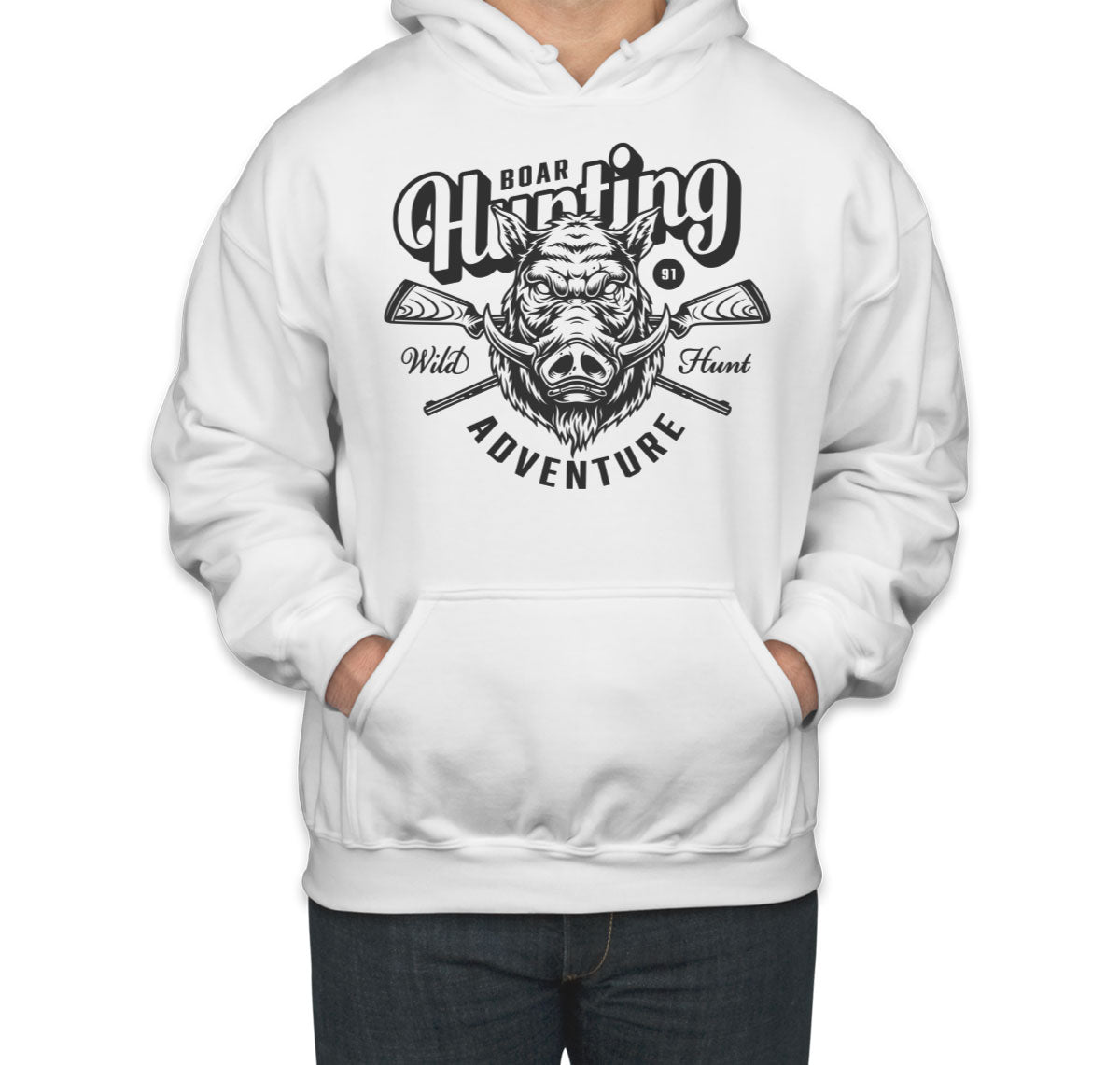 Boar Hunting Wild Hunt Adventure Unisex Hoodie