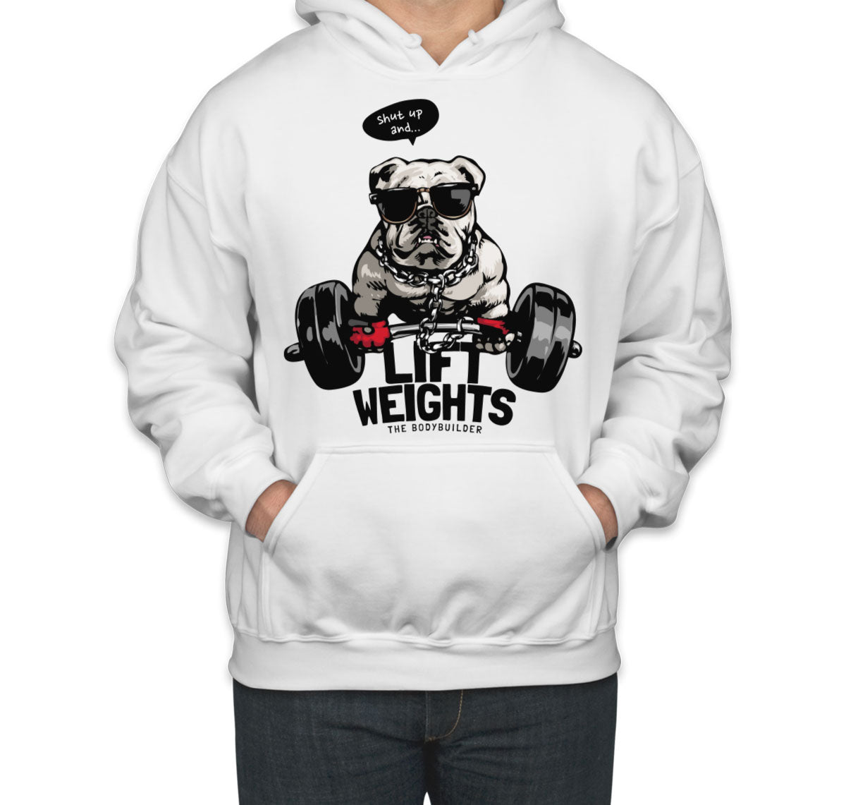 Body Builder Dog Unisex Hoodie