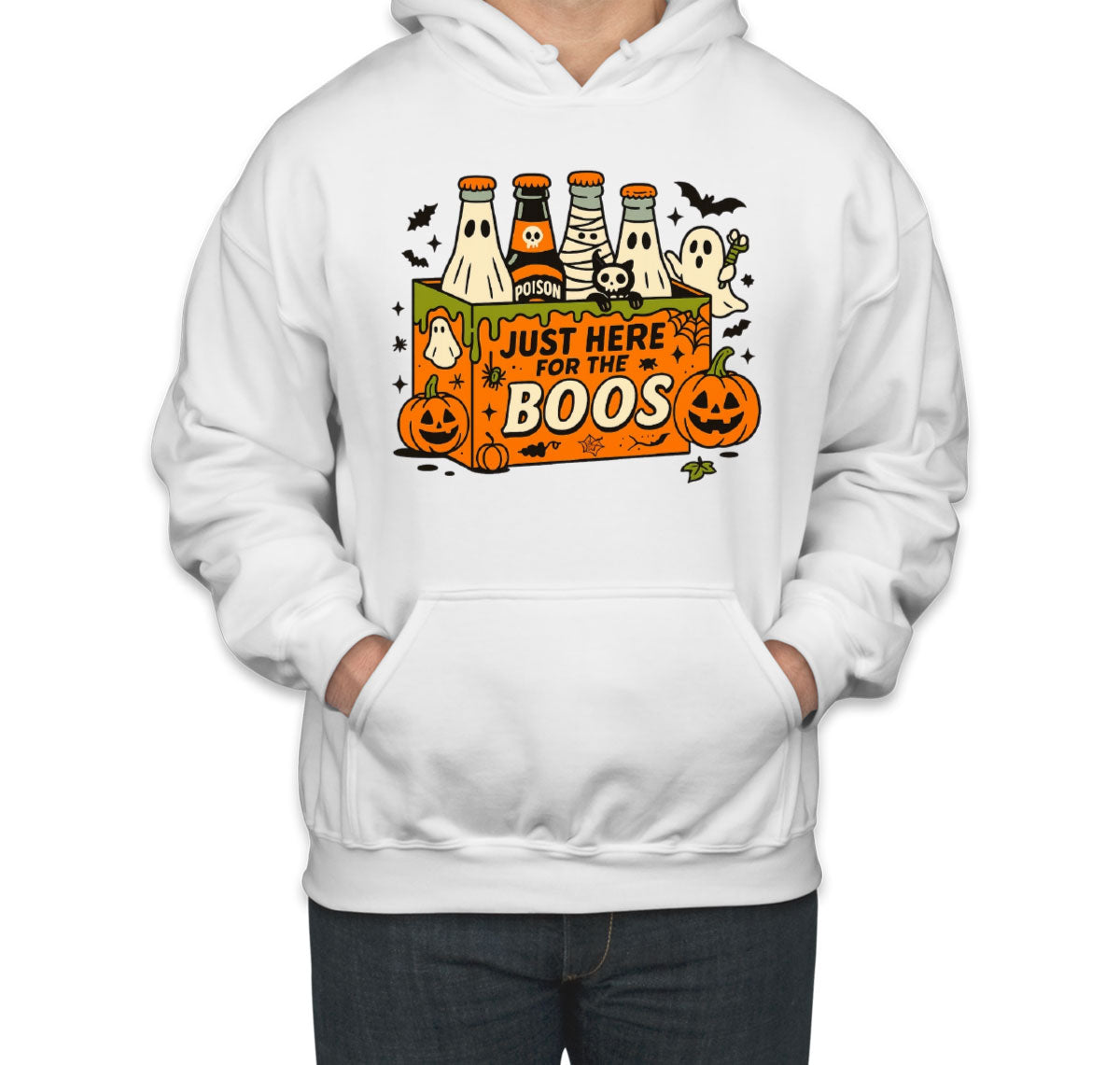 Just Here For The Boos Halloween Unisex Hoodie