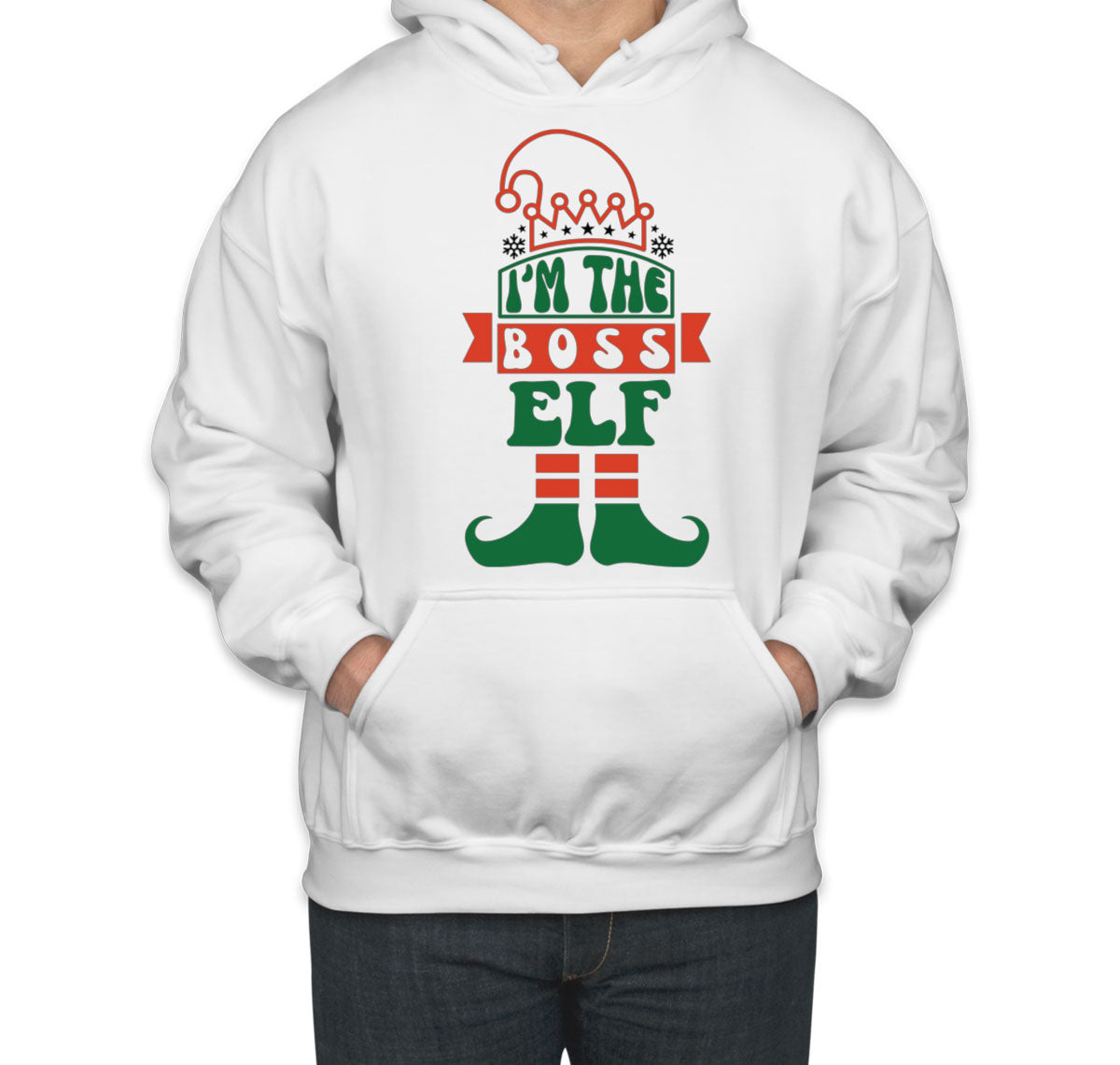 I'm The Boss Elf Christmas Unisex Hoodie