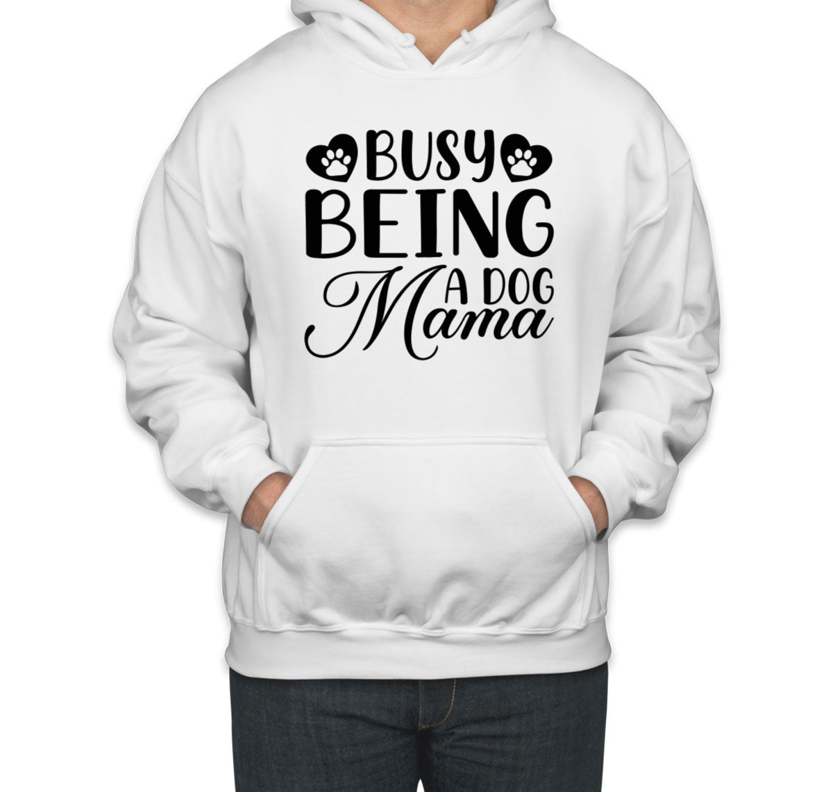 Busy Being A Dog Mama Unisex Hoodie