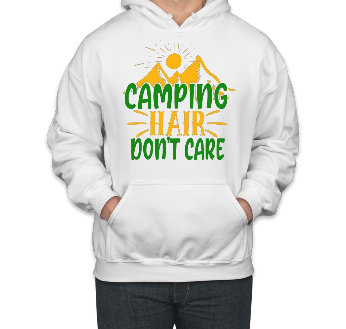 Camping Hair Don't Care Unisex Hoodie