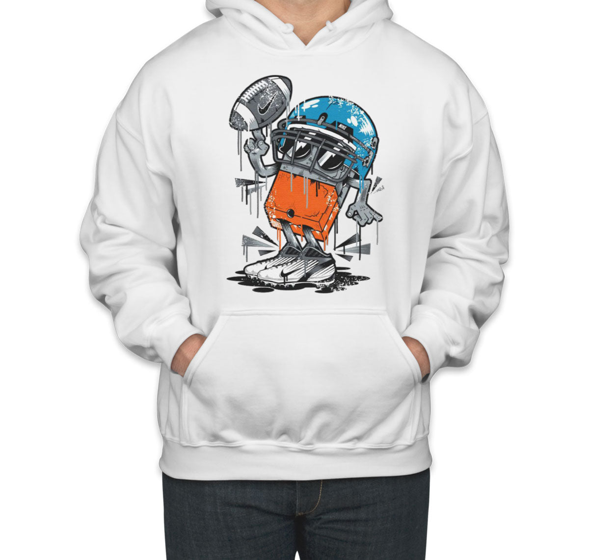 Monster Football Player Unisex Hoodie