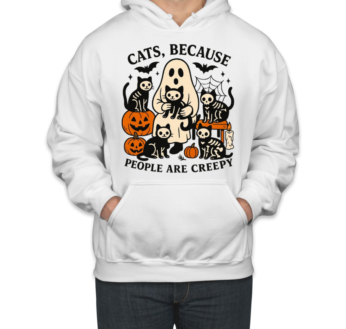 Cats, Because People Are Creepy Unisex Hoodie