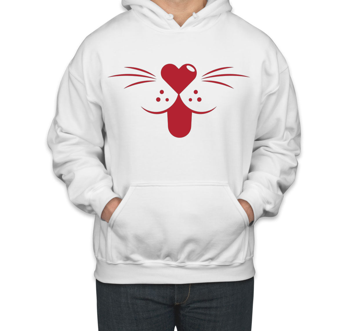 Cartoon Cat Mouth Unisex Hoodie