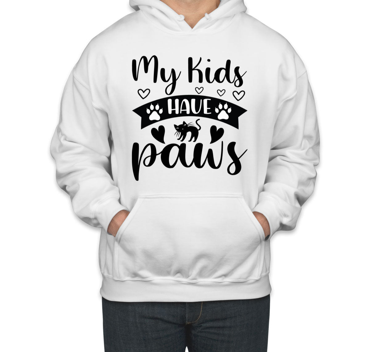 My Kids Have Paws Cat Unisex Hoodie