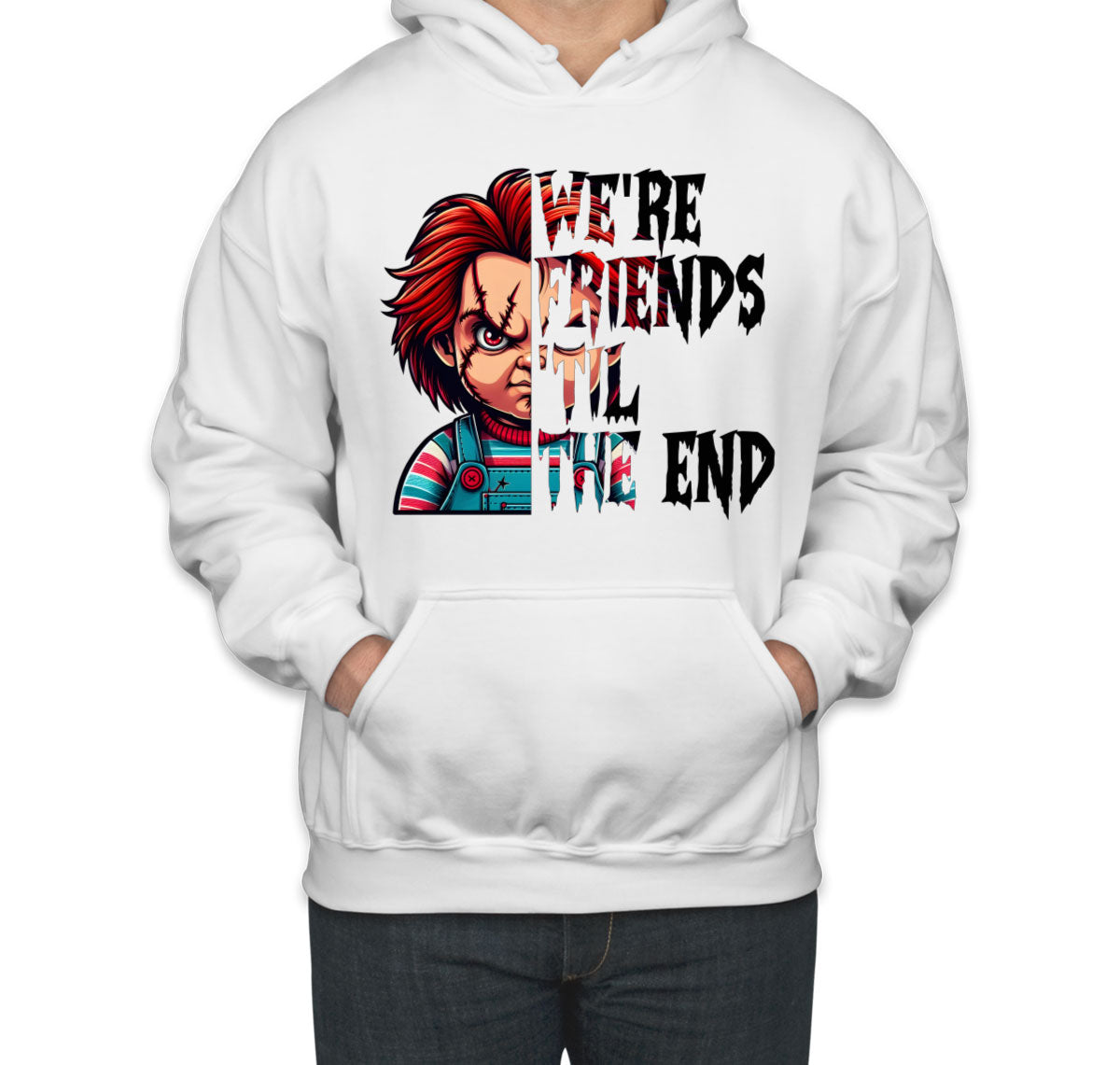 Chucky We're Friends 'Til The End Halloween Unisex Hoodie