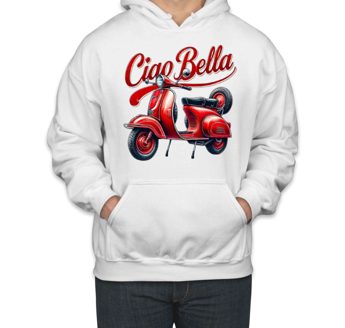 Ciao Bella Red Bike Unisex Hoodie
