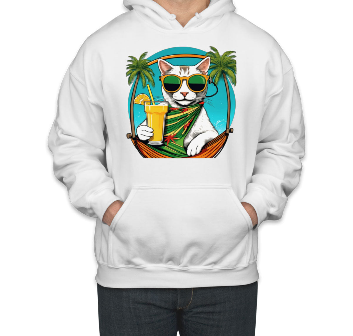 Cool Cat With Sunglasses Unisex Hoodie