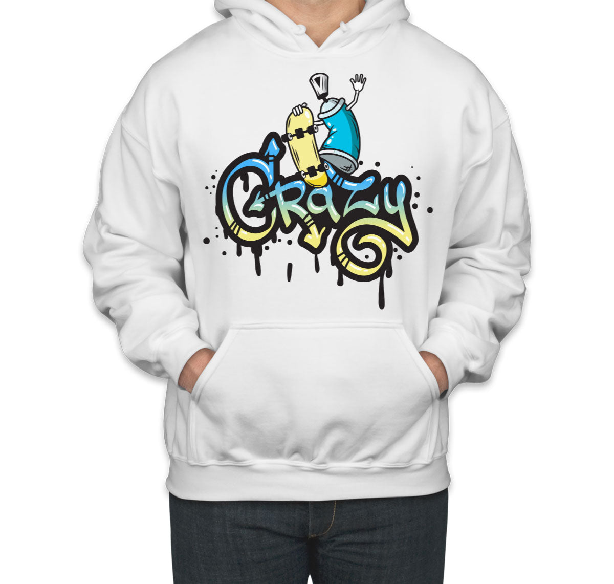 Crazy Skateboard Unisex Hoodie