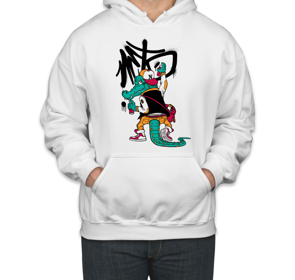 Crocodile Graffiti Unisex Hoodie