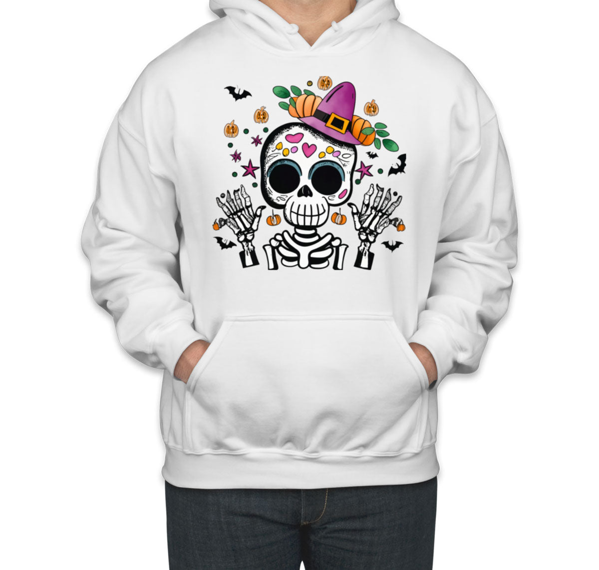 Cute Skeleton Halloween Unisex Hoodie