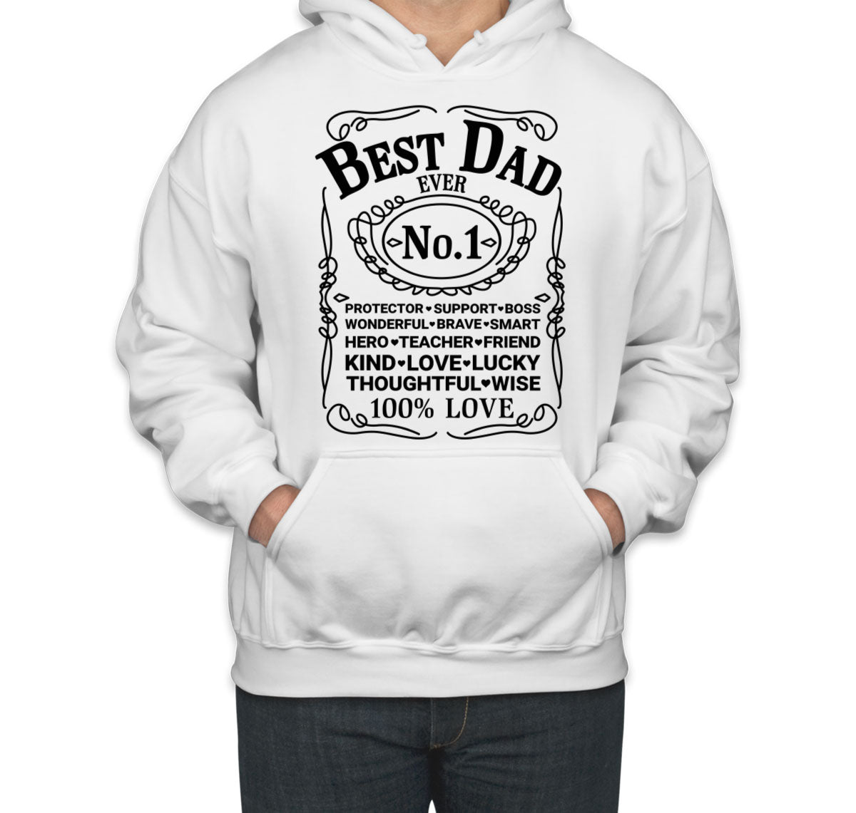 Best Dad Ever No.1 Father's Day Unisex Hoodie