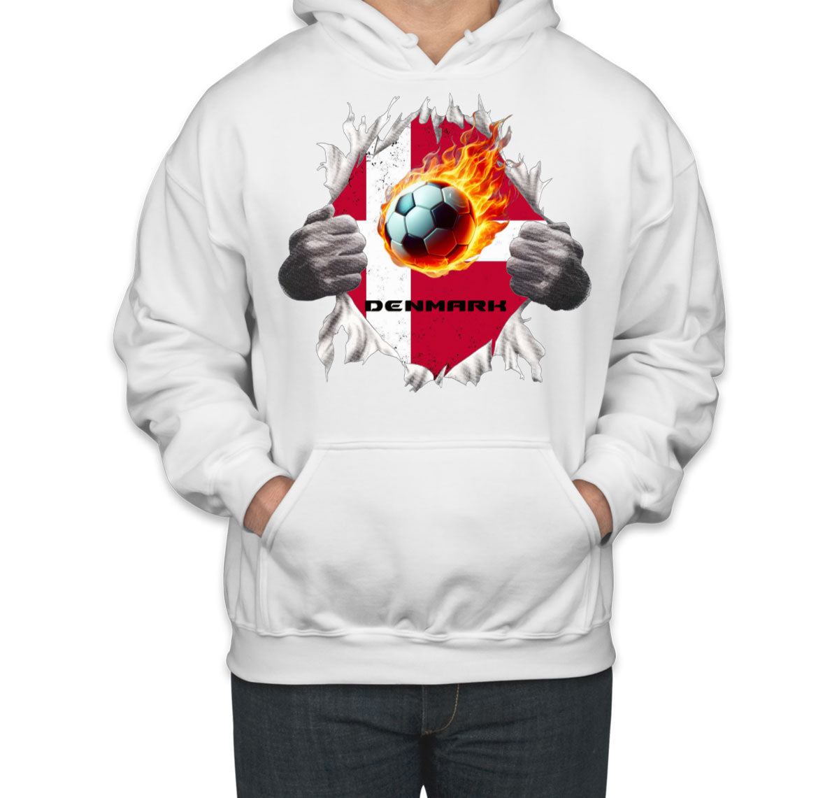 Denmark Euro Cup Soccer Football Unisex Hoodie