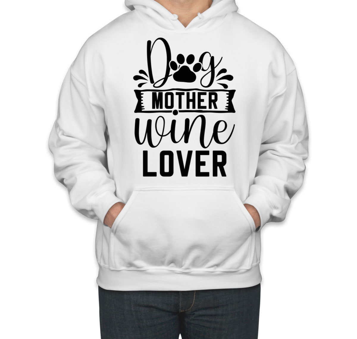 Dog Mother Wine Lover Unisex Hoodie
