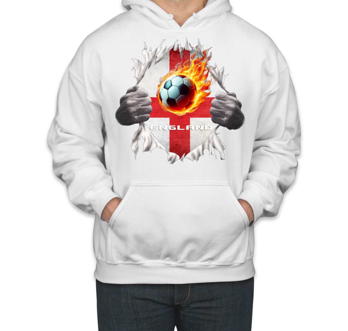 England Euro Cup Soccer Football Unisex Hoodie