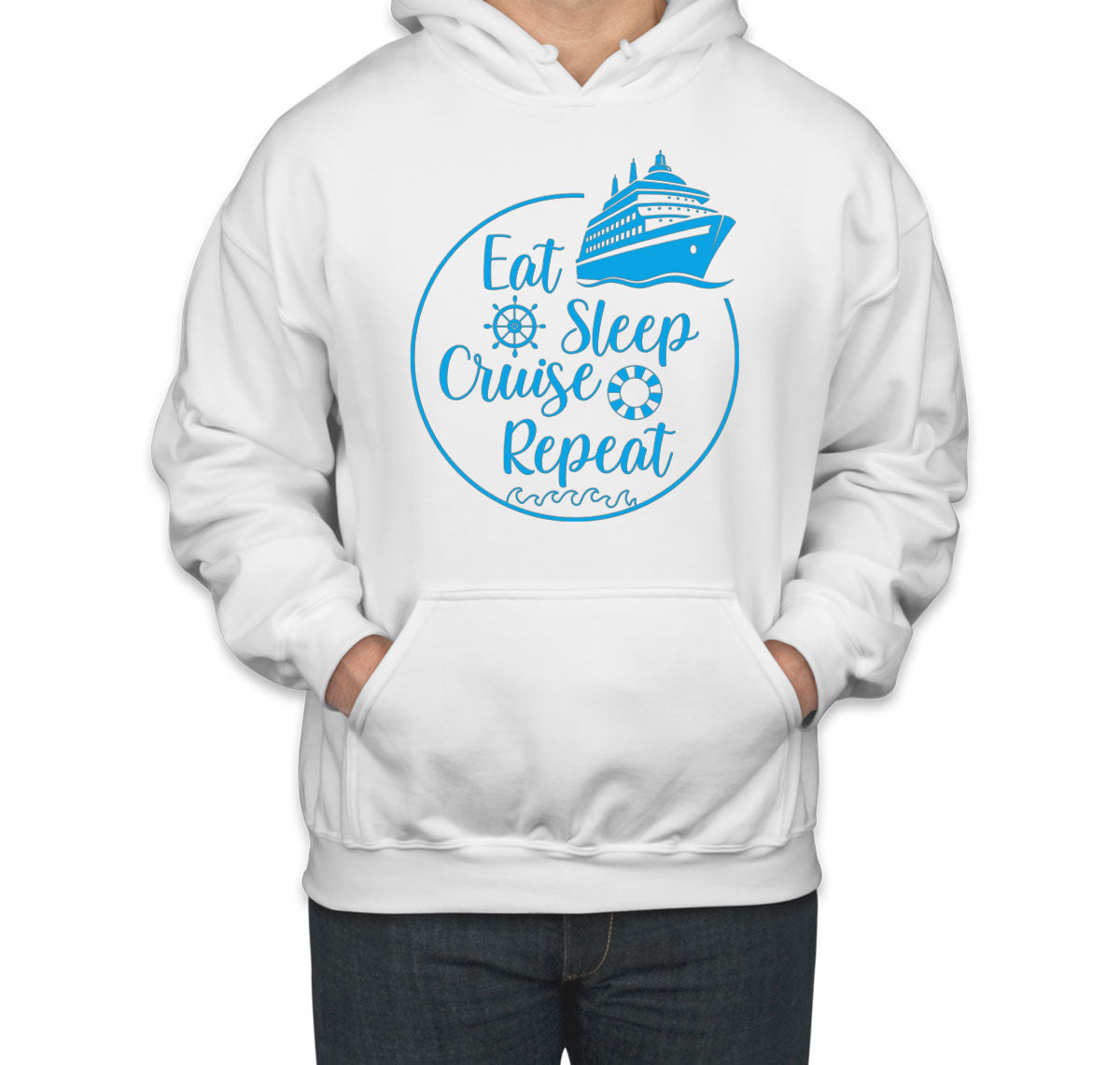 Eat Sleep Cruise Repeat Unisex Hoodie