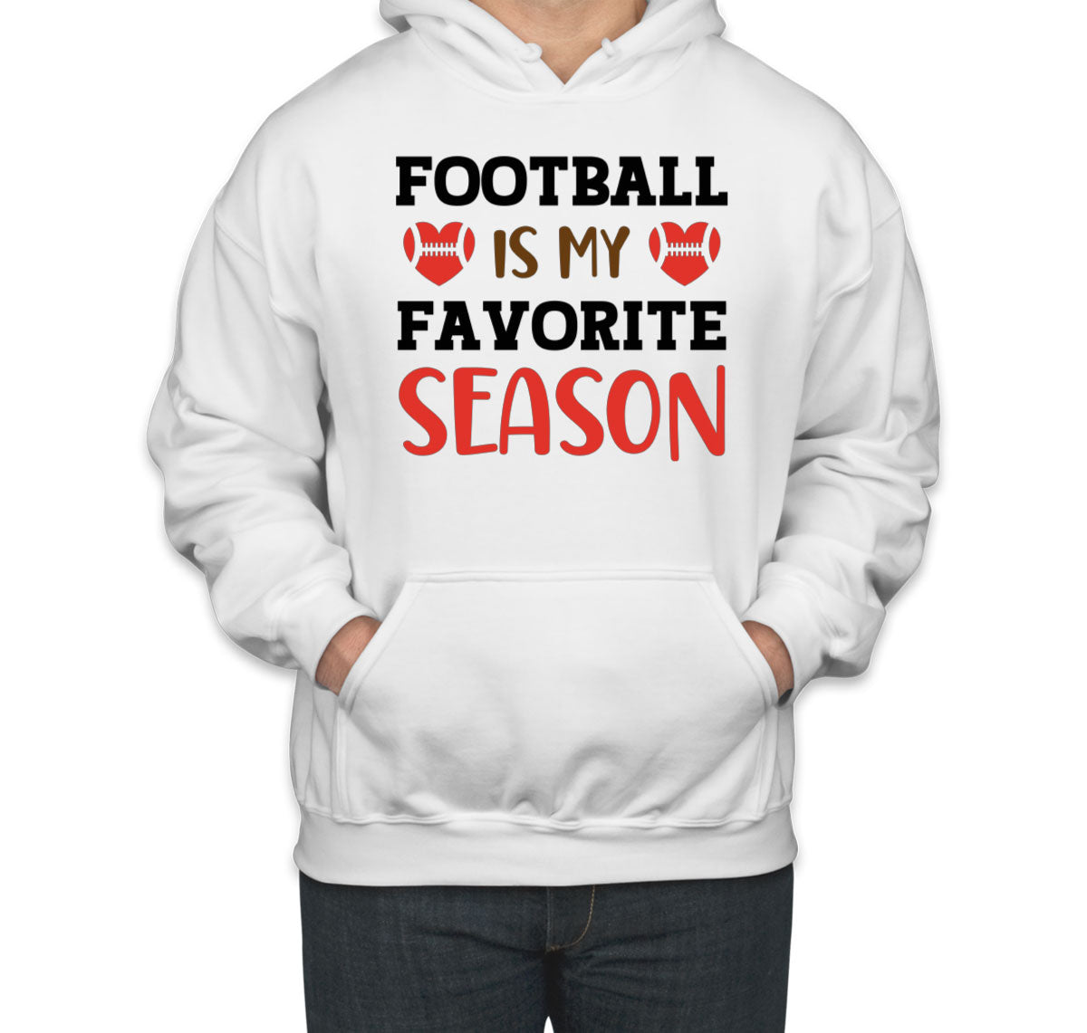 Footbal Is My Favorite Season Unisex Hoodie