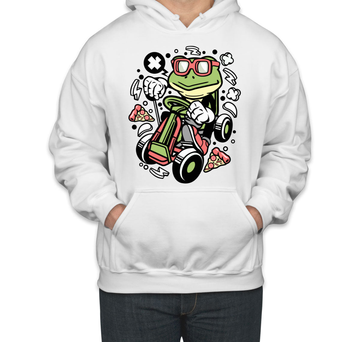 Frog GoKart Racer Unisex Hoodie