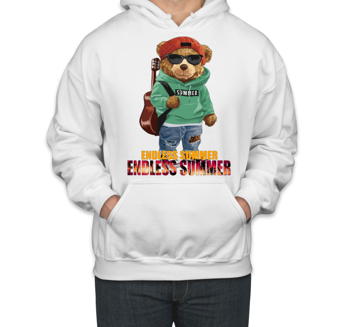 Funny Cool Bear Endless Summer Unisex Hoodie
