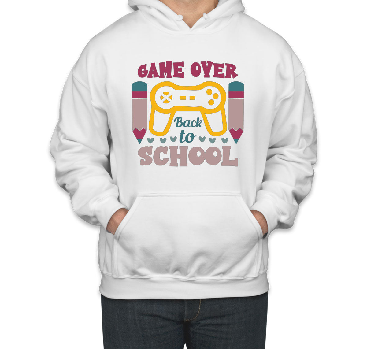 Game Over Back To School Unisex Hoodie
