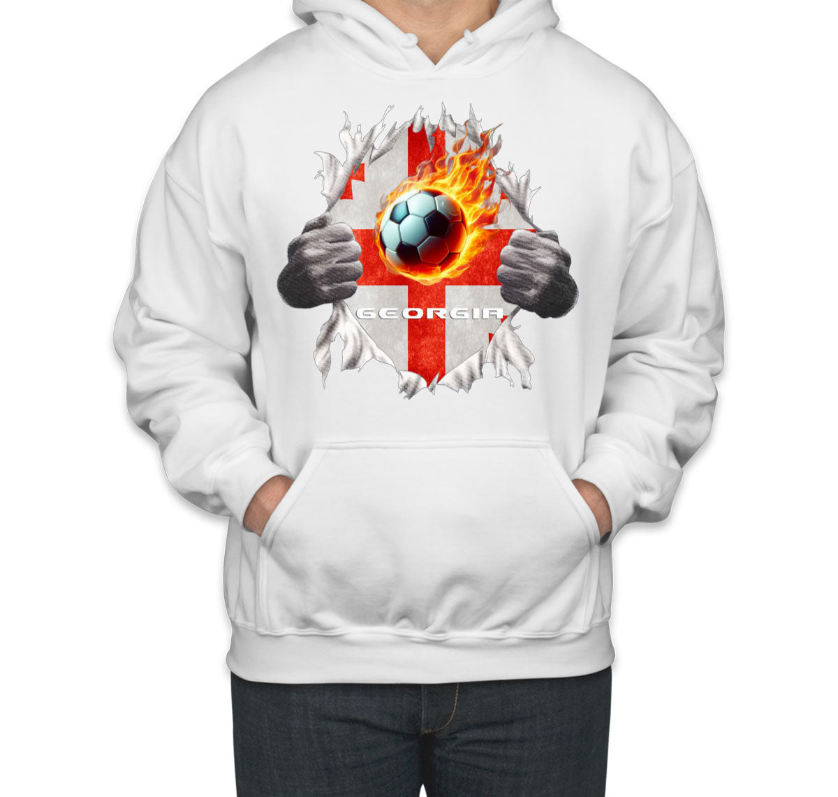 Georgia Euro Cup Soccer Football Unisex Hoodie