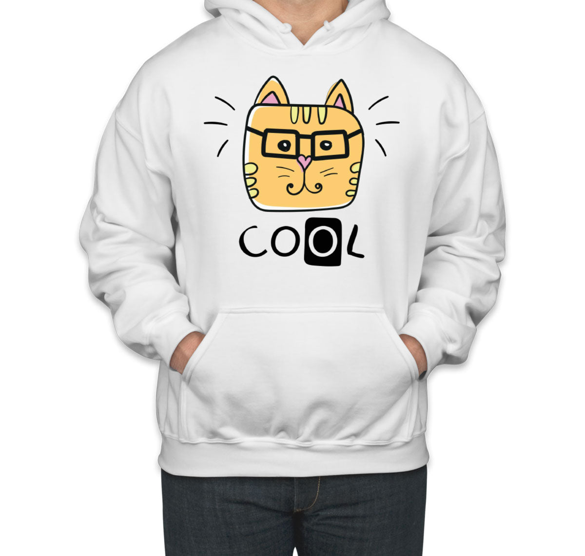 Handdrawing Cool Cat Unisex Hoodie