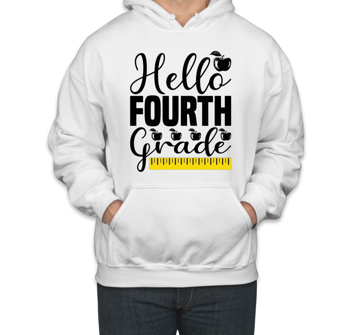 Hello Fourth Grade Teacher Unisex Hoodie