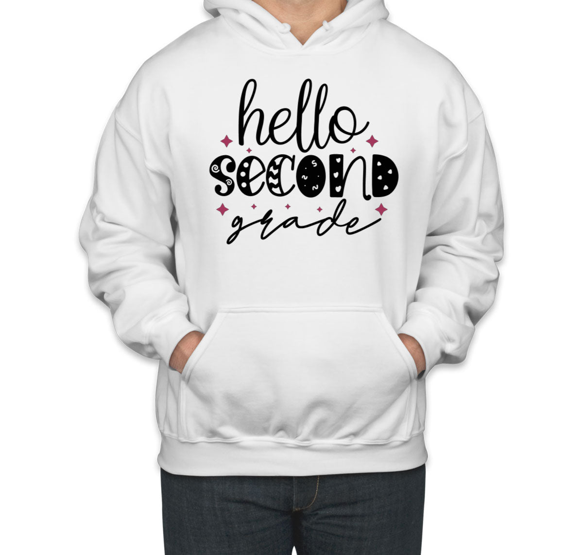 Hello Second Grade Teacher Unisex Hoodie