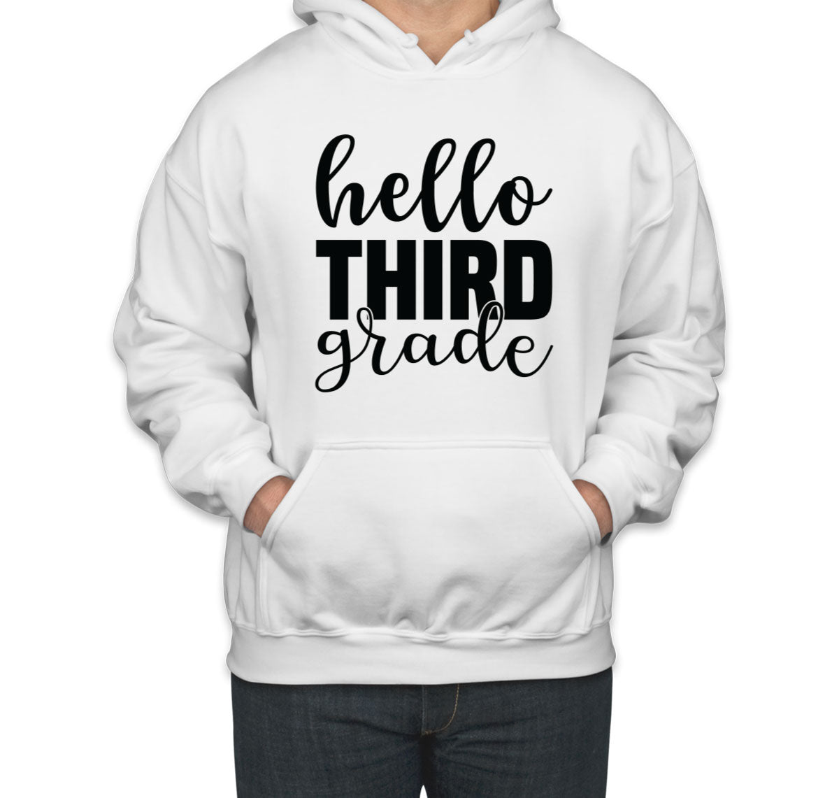 Hello Third Grade Teacher Unisex Hoodie