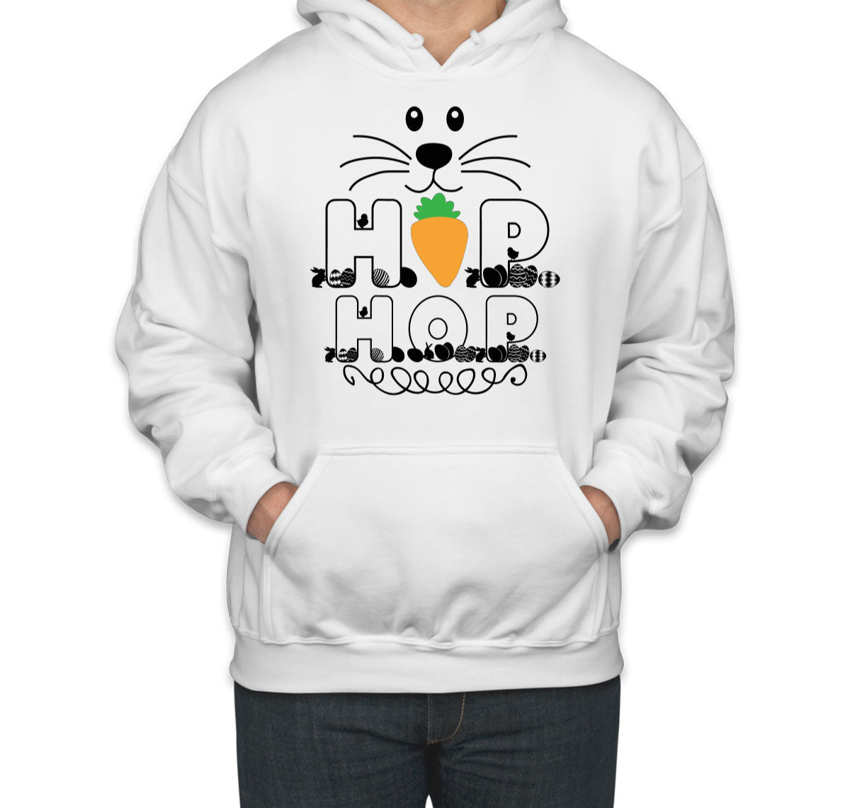 Hop Hop Bunny Easter Unisex Hoodie