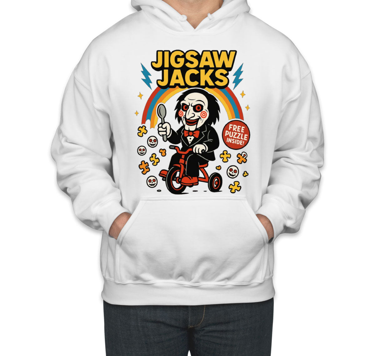 Jigsaw Jacks Halloween Unisex Hoodie