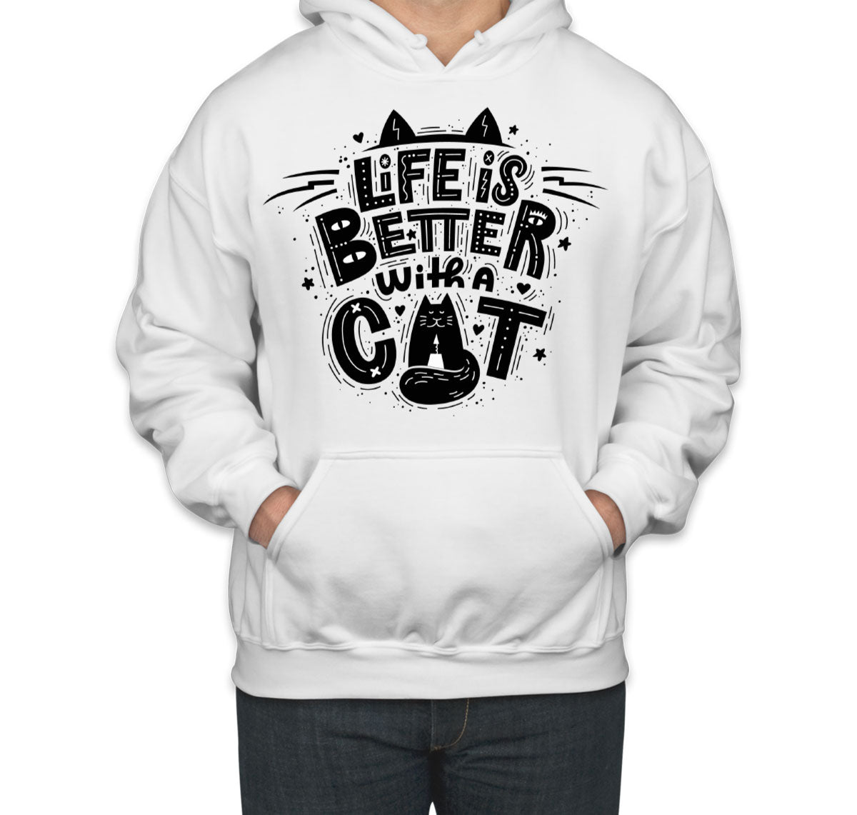 Life Is Better Wit A Cat Unisex Hoodie