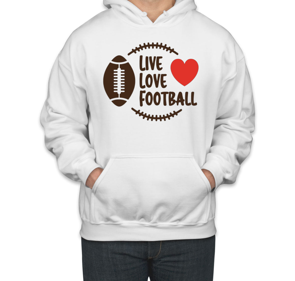 Live Love Football Unisex Hoodie