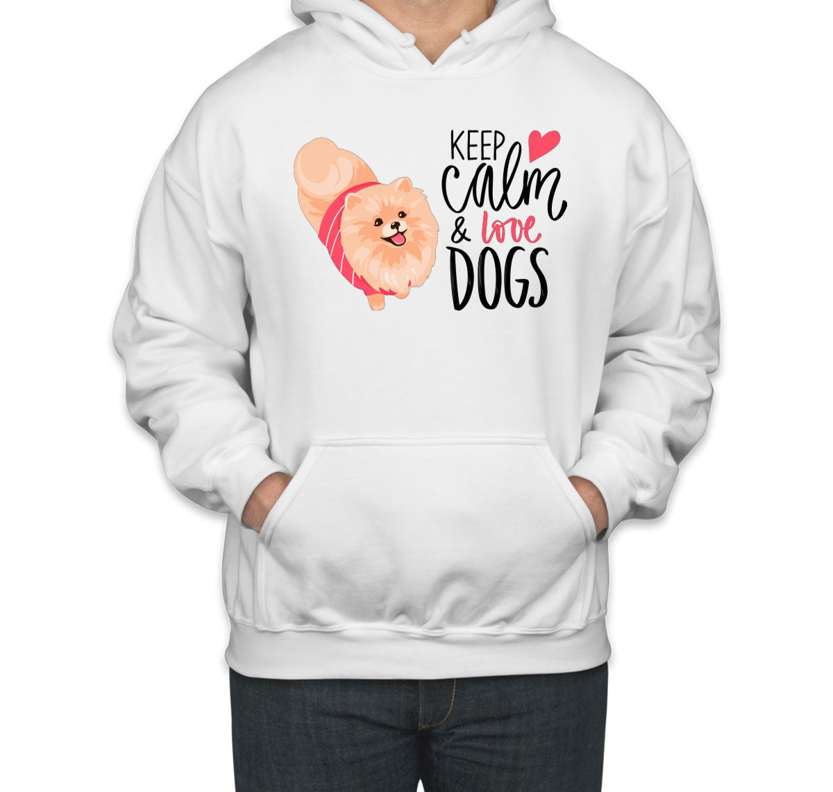 Keep Calm And Love Dogs Unisex Hoodie