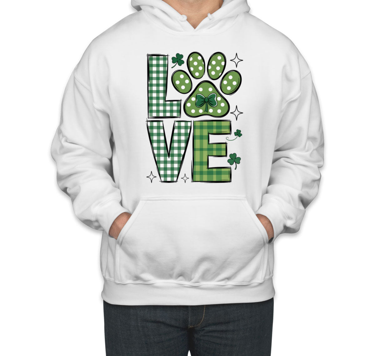 Love Lucky Dog St. Patrick's Day Unisex Hoodie