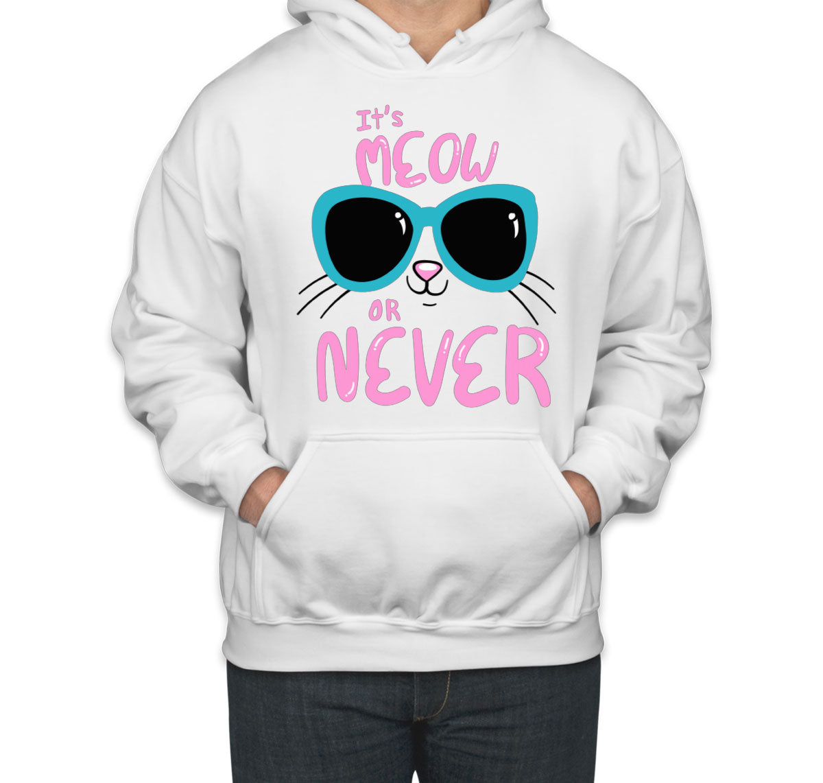 It's Meow Or Never Cat Unisex Hoodie