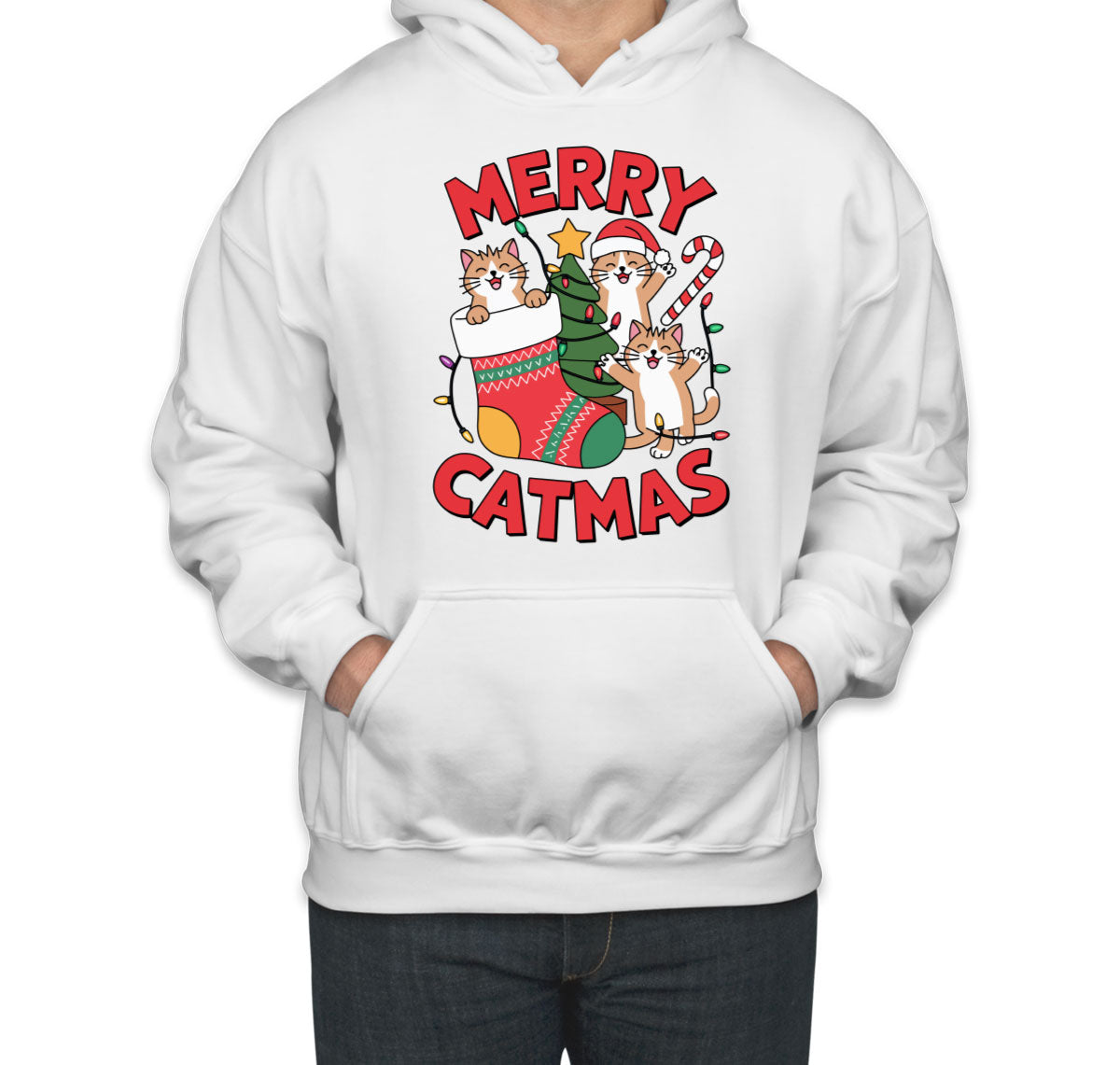 Merry Catmas Unisex Hoodie