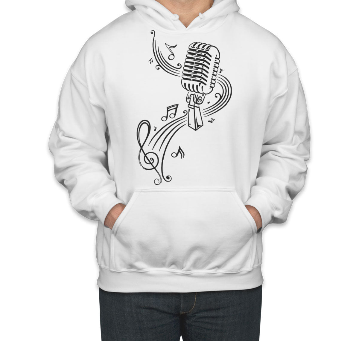 Microphone Music Unisex Hoodie