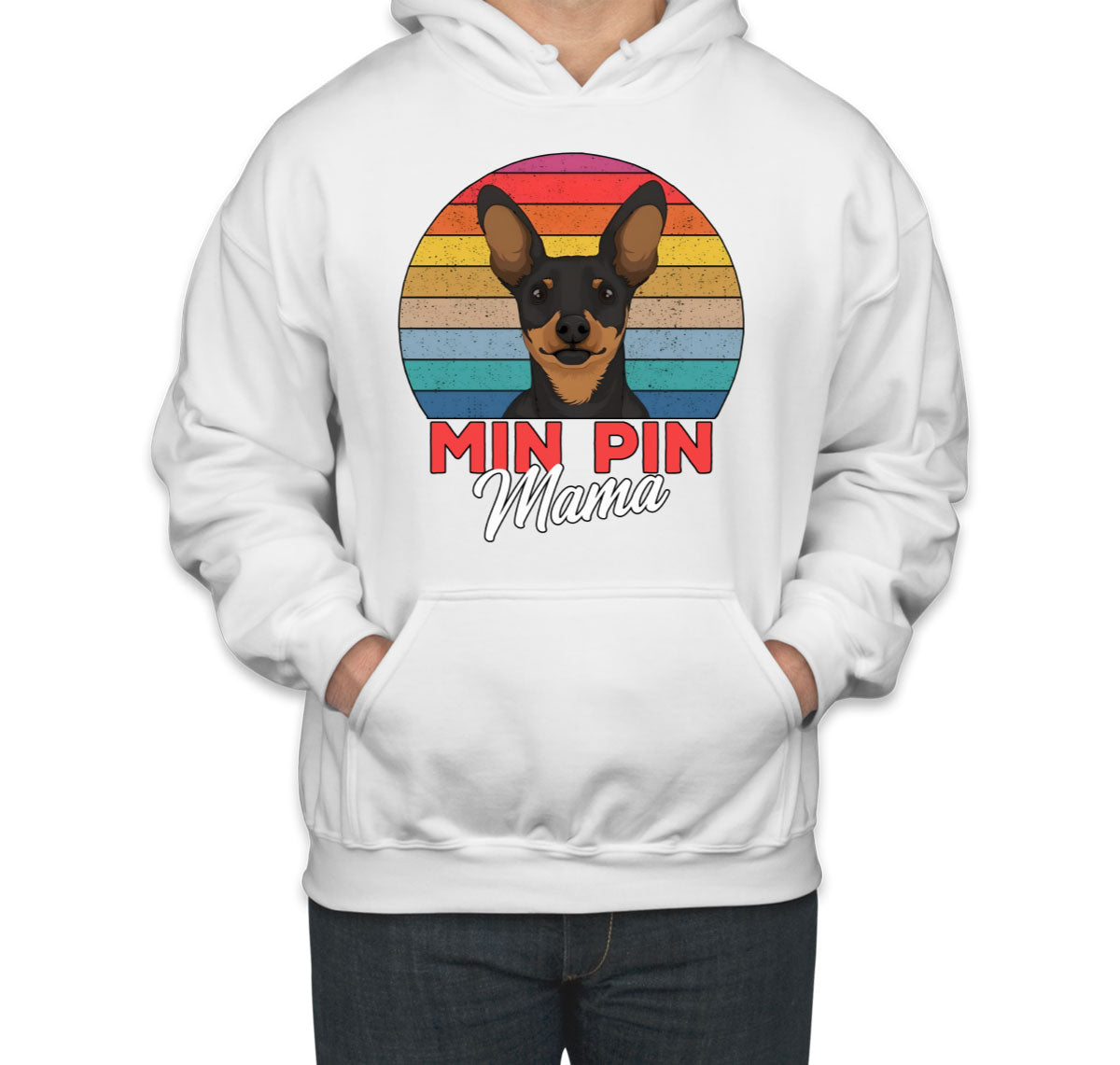 Miniature Pinscher Dog Mama Unisex Hoodie