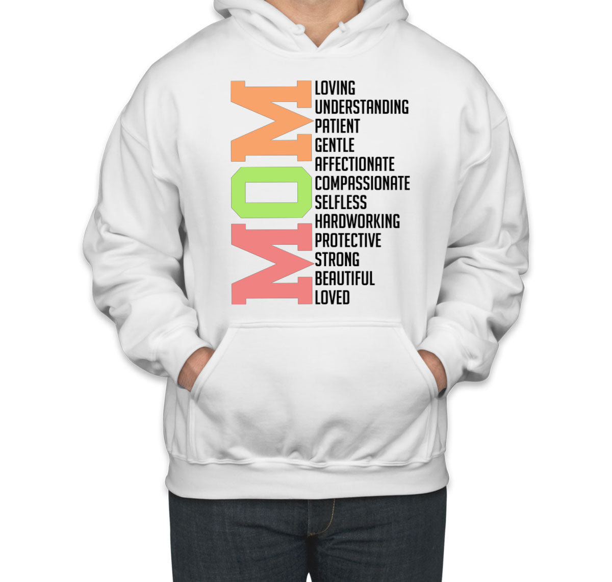 All Words About Mom Mother's Day Unisex Hoodie