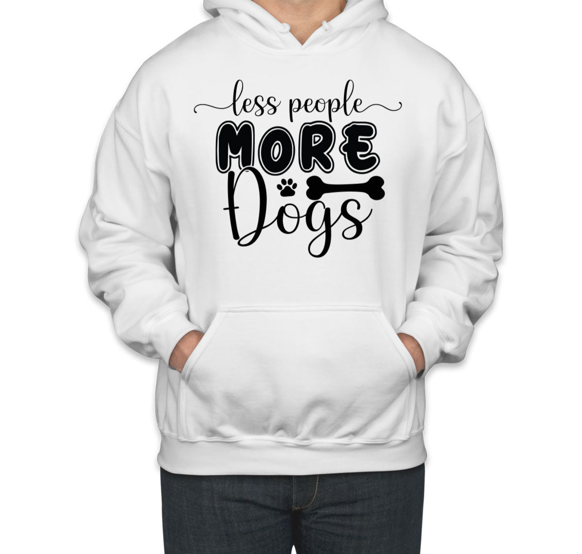 Less People More Dogs Unisex Hoodie