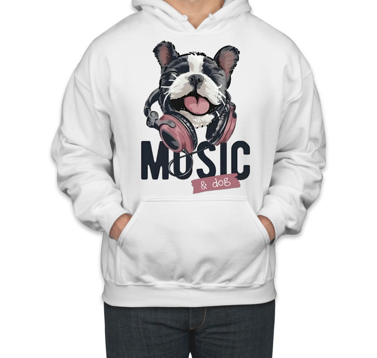 Music And Dog Unisex Hoodie
