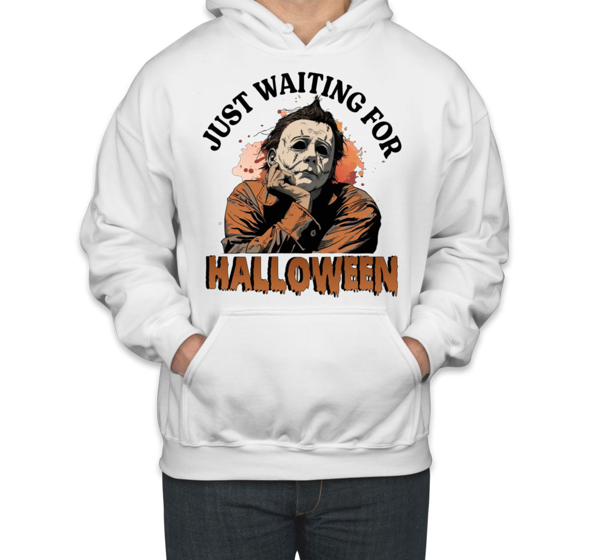 Just Waiting For Halloween Myers Unisex Hoodie