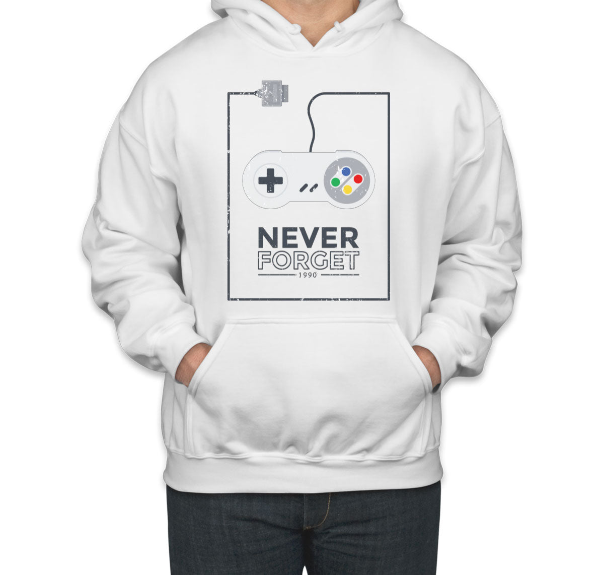 Never Forget Retro Gaming Console Unisex Hoodie